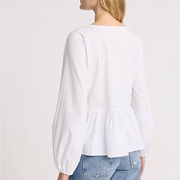 Express White Blouse with Black Lace-Up Detail size M - Picture 2 of 7